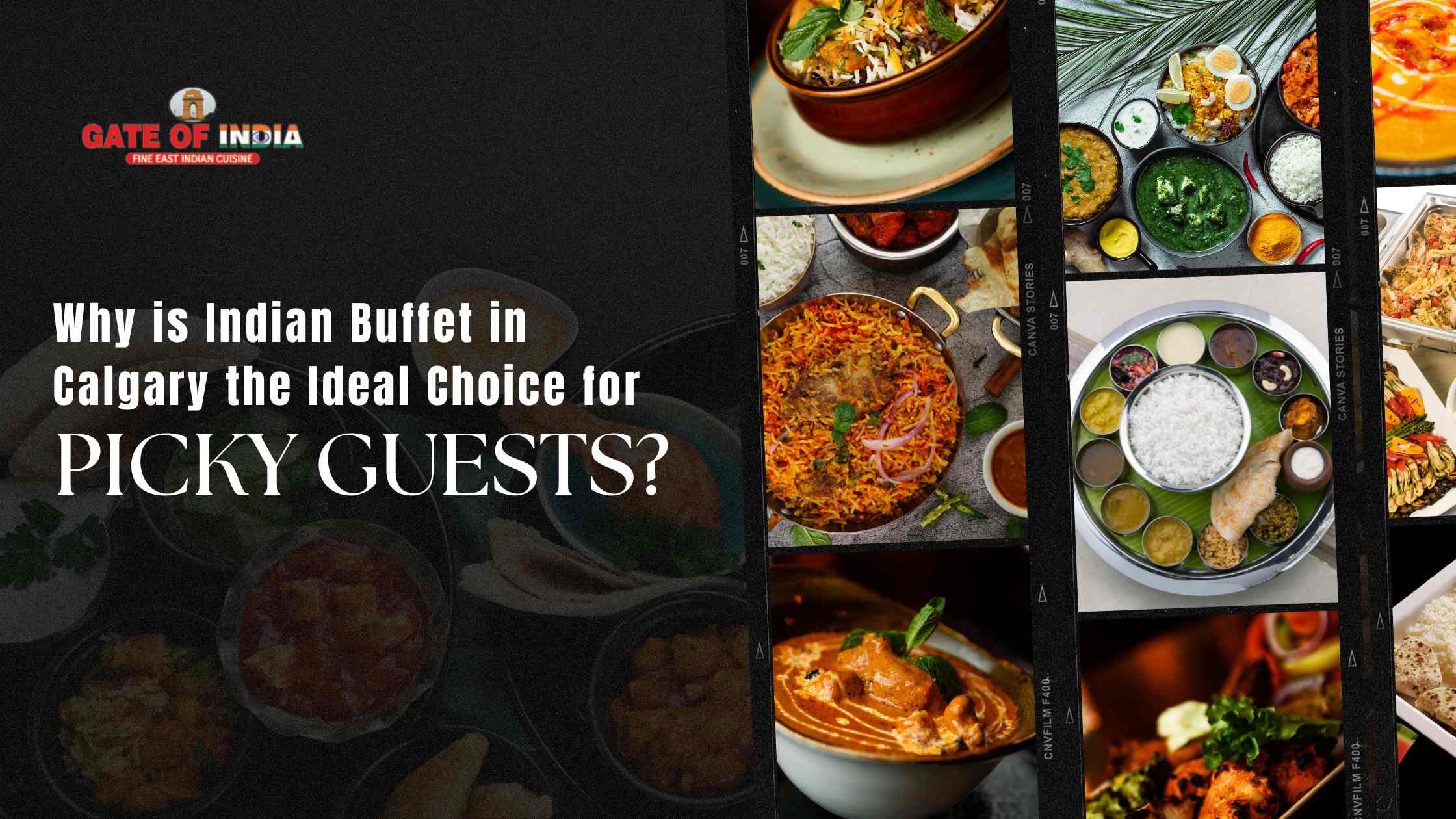 Gate of India Calgary Indian buffet with biryani, thali, and curries for every guest